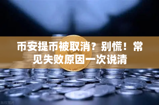 币安提币被取消？别慌！常见失败原因一次说清-第1张图片-币安Binance