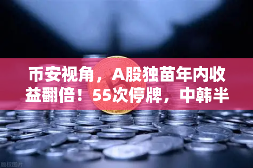 币安视角，A股独苗年内收益翻倍！55次停牌，中韩半导体ETF是机会还是坑？